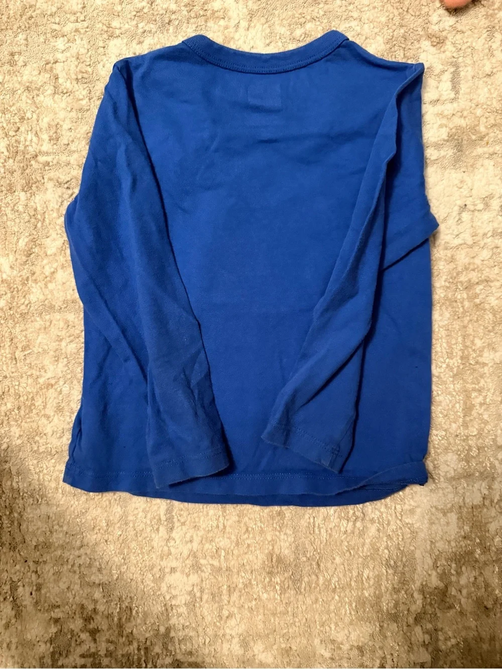GAP Blue Long Sleeve Tee with Green Tree & Yeti Graphic size 4